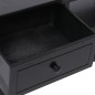 vidaXL Mueble para TV madera maciza de paulownia negro 108x30x40 cm