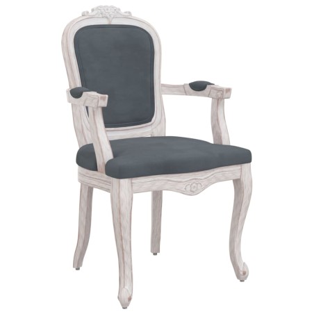 vidaXL Silla de comedor terciopelo gris oscuro 62x59,5x100,5 cm
