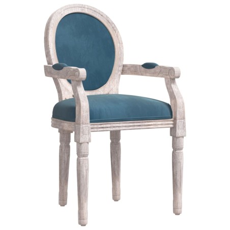 vidaXL Silla de comedor terciopelo azul 54x56x96,5 cm