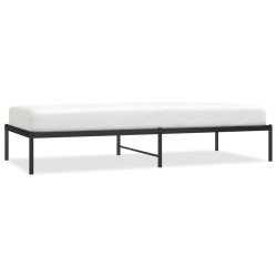 vidaXL Estructura de cama de metal negro 90x200 cm