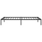 vidaXL Estructura de cama de metal negro 90x200 cm vidaXL Estructura de cama de metal negro 90x200 cm