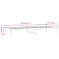 vidaXL Estructura de cama de metal negro 90x200 cm vidaXL Estructura de cama de metal negro 90x200 cm