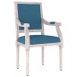 vidaXL Sillón de terciopelo azul 54x59x99 cm vidaXL Sillón de terciopelo azul 54x59x99 cm