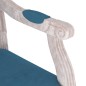 vidaXL Sillón de terciopelo azul 54x59x99 cm vidaXL Sillón de terciopelo azul 54x59x99 cm