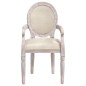 vidaXL Silla de comedor de lino beige 54x56x96,5 cm vidaXL Silla de comedor de lino beige 54x56x96,5 cm