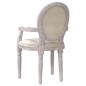 vidaXL Silla de comedor de lino beige 54x56x96,5 cm vidaXL Silla de comedor de lino beige 54x56x96,5 cm