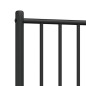 vidaXL Cabecero de metal negro 100 cm vidaXL Cabecero de metal negro 100 cm