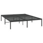 vidaXL Estructura de cama de metal negro 140x200 cm vidaXL Estructura de cama de metal negro 140x200 cm