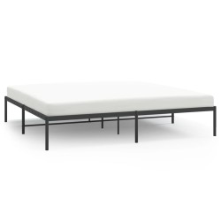vidaXL Estructura de cama de metal negro 200x200 cm