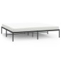 vidaXL Estructura de cama de metal negro 200x200 cm