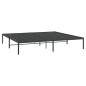 vidaXL Estructura de cama de metal negro 200x200 cm