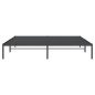 vidaXL Estructura de cama de metal negro 200x200 cm