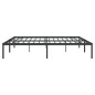 vidaXL Estructura de cama de metal negro 200x200 cm