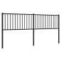 vidaXL Cabecero de metal negro 200 cm vidaXL Cabecero de metal negro 200 cm