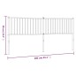 vidaXL Cabecero de metal negro 200 cm vidaXL Cabecero de metal negro 200 cm