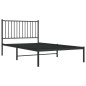 vidaXL Estructura de cama con cabecero metal negro 100x190 cm vidaXL Estructura de cama con cabecero metal negro 100x190 cm