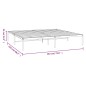 vidaXL Estructura de cama de metal negro 183x213 cm vidaXL Estructura de cama de metal negro 183x213 cm