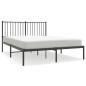 vidaXL Estructura de cama con cabecero metal negro 140x190 cm vidaXL Estructura de cama con cabecero metal negro 140x190 cm