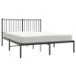 vidaXL Estructura de cama con cabecero metal negro 140x190 cm vidaXL Estructura de cama con cabecero metal negro 140x190 cm