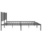 vidaXL Estructura de cama con cabecero metal negro 140x190 cm vidaXL Estructura de cama con cabecero metal negro 140x190 cm