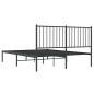 vidaXL Estructura de cama con cabecero metal negro 140x190 cm vidaXL Estructura de cama con cabecero metal negro 140x190 cm