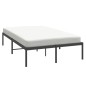 vidaXL Estructura de cama de metal negro 135x190 cm vidaXL Estructura de cama de metal negro 135x190 cm