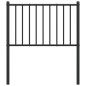 vidaXL Cabecero de metal negro 80 cm