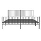 vidaXL Estructura de cama cabecero y pie de cama metal negro 183x213cm vidaXL Estructura de cama cabecero y pie de cama metal negro 183x213cm