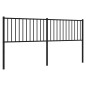 vidaXL Cabecero de metal negro 180 cm vidaXL Cabecero de metal negro 180 cm