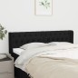 vidaXL Cabecero de tela negro 147x16x78/88 cm vidaXL Cabecero de tela negro 147x16x78/88 cm