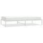 vidaXL Estructura de cama de metal blanca 107x203 cm