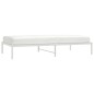 vidaXL Estructura de cama de metal blanca 107x203 cm