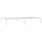 vidaXL Estructura de cama de metal blanca 107x203 cm