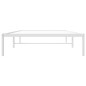 vidaXL Estructura de cama de metal blanca 107x203 cm