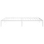 vidaXL Estructura de cama de metal blanca 107x203 cm