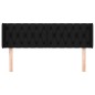 vidaXL Cabecero de tela negro 147x16x78/88 cm vidaXL Cabecero de tela negro 147x16x78/88 cm