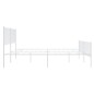 vidaXL Estructura cama metal con cabecero y pie cama blanco 183x213 cm vidaXL Estructura cama metal con cabecero y pie cama blanco 183x213 cm