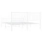 vidaXL Estructura cama metal con cabecero y pie cama blanco 183x213 cm vidaXL Estructura cama metal con cabecero y pie cama blanco 183x213 cm