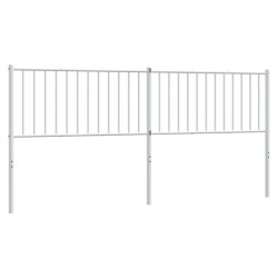 vidaXL Cabecero de metal blanco 193 cm
