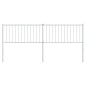 vidaXL Cabecero de metal blanco 193 cm