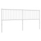 vidaXL Cabecero de metal blanco 193 cm