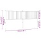vidaXL Cabecero de metal blanco 193 cm