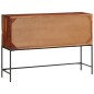 vidaXL Aparador de madera maciza de acacia 110x28x76 cm