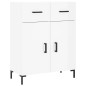 vidaXL Aparador alto madera contrachapada blanco brillo 69,5x34x180 cm vidaXL Aparador alto madera contrachapada blanco brillo 69,5x34x180 cm