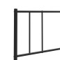 vidaXL Cabecero de metal negro 80 cm vidaXL Cabecero de metal negro 80 cm