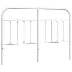 vidaXL Cabecero de metal blanco 140 cm
