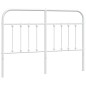 vidaXL Cabecero de metal blanco 140 cm