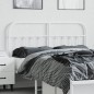 vidaXL Cabecero de metal blanco 140 cm