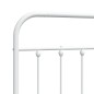 vidaXL Cabecero de metal blanco 140 cm