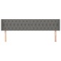 vidaXL Cabecero de tela gris oscuro 203x16x78/88 cm vidaXL Cabecero de tela gris oscuro 203x16x78/88 cm